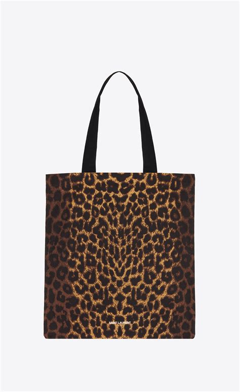 yves saint laurent shopper leopard|Saint Laurent bea leopard print.